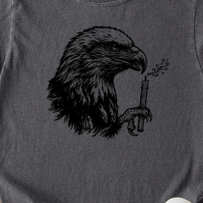 Happy Birthday America Eagle Blowing Out a Candle Kids Cotton T-Shirt