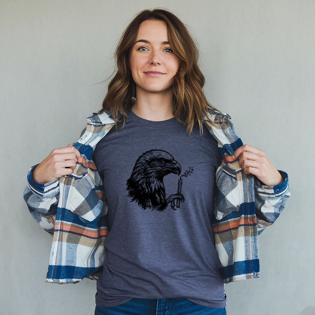 Happy Birthday America Eagle Blowing Out a Candle T-Shirt