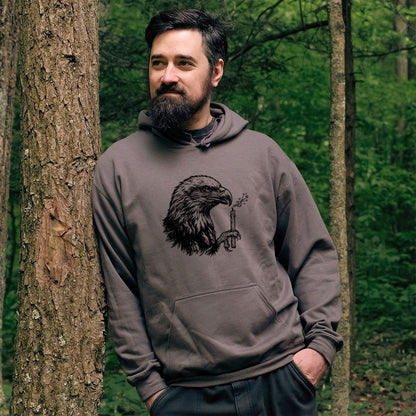 Happy Birthday America Eagle Blowing Out a Candle Hoodie
