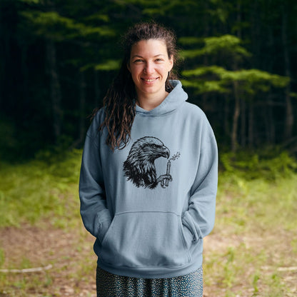 Happy Birthday America Eagle Blowing Out a Candle Hoodie
