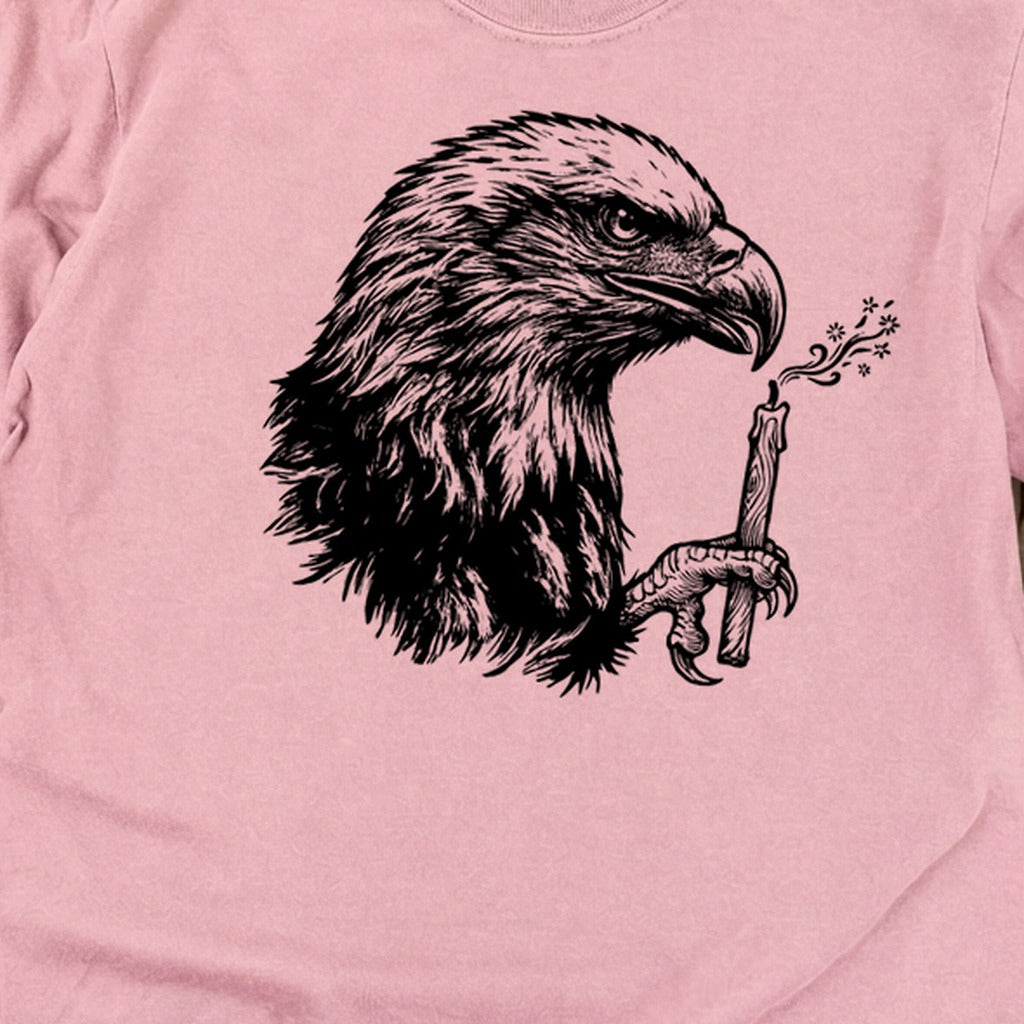 Happy Birthday America Eagle Blowing Out a Candle Premium Long Sleeve