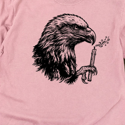 Happy Birthday America Eagle Blowing Out a Candle Premium Long Sleeve