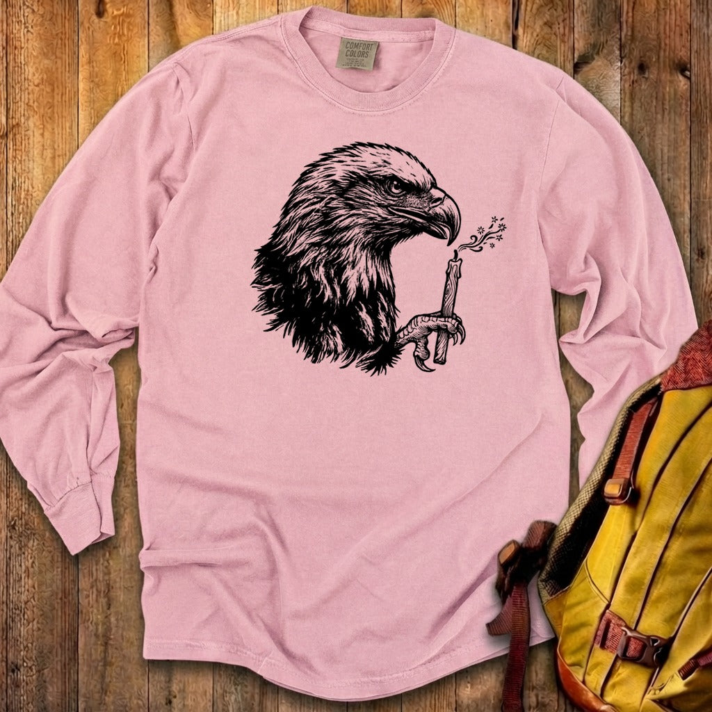 Happy Birthday America Eagle Blowing Out a Candle Premium Long Sleeve
