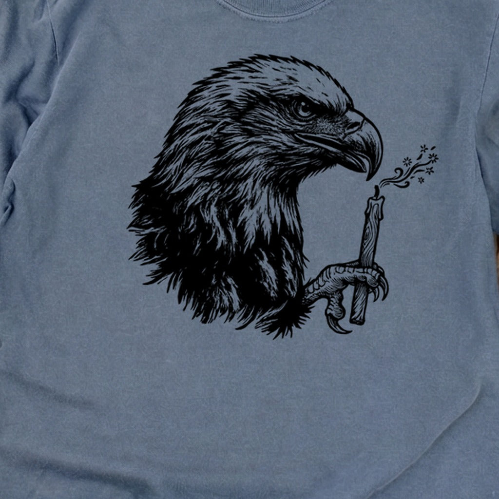 Happy Birthday America Eagle Blowing Out a Candle Premium Long Sleeve