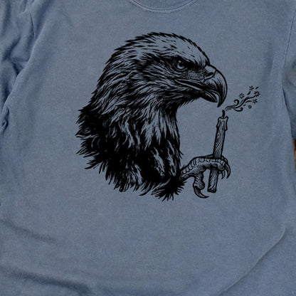 Happy Birthday America Eagle Blowing Out a Candle Premium Long Sleeve