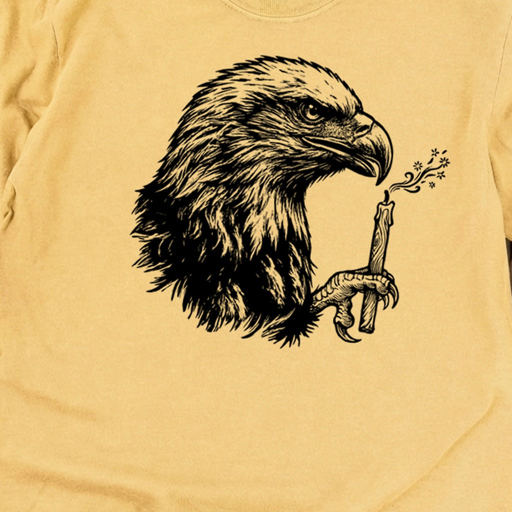 Happy Birthday America Eagle Blowing Out a Candle Premium Long Sleeve