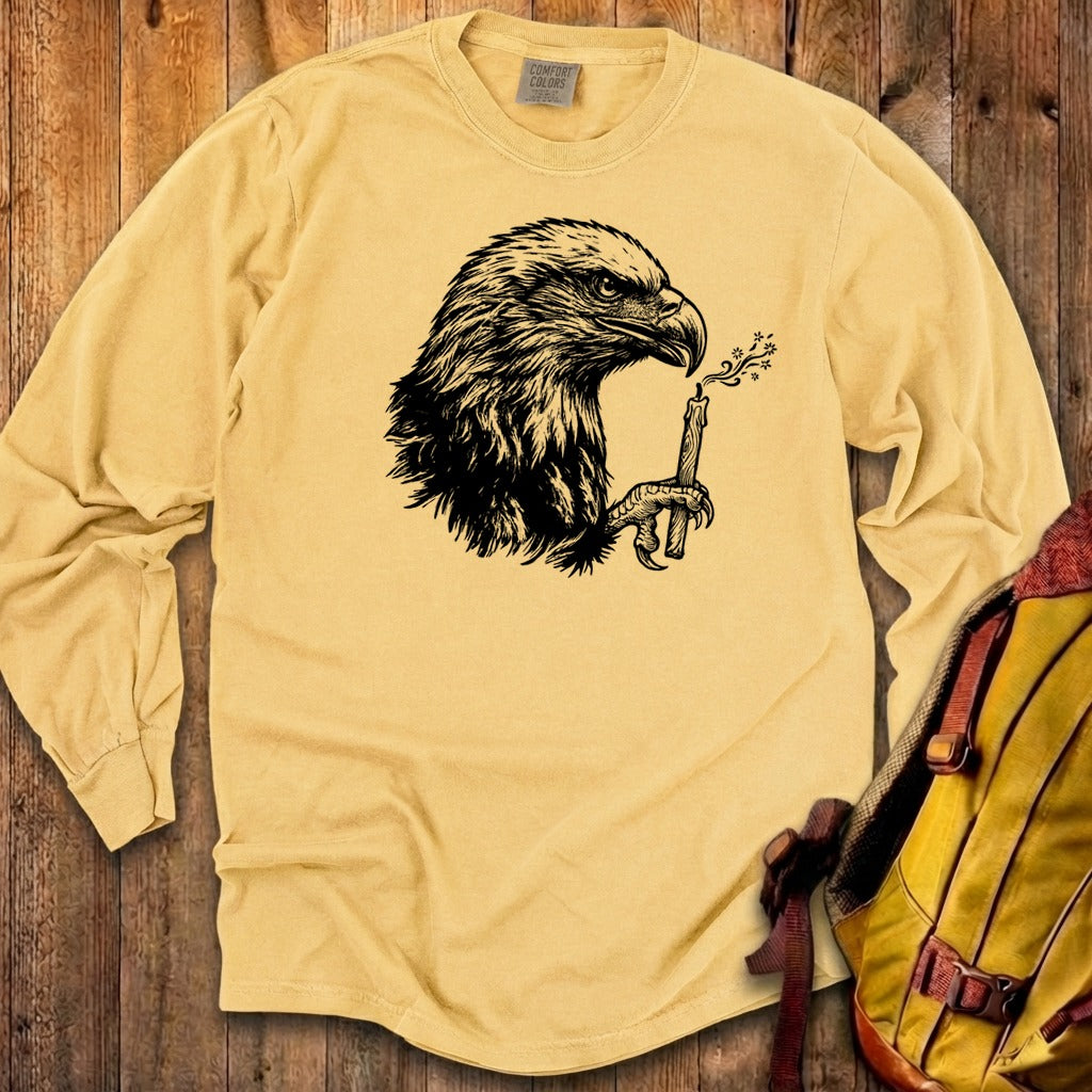 Happy Birthday America Eagle Blowing Out a Candle Premium Long Sleeve