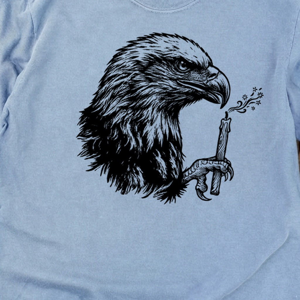 Happy Birthday America Eagle Blowing Out a Candle Premium Long Sleeve