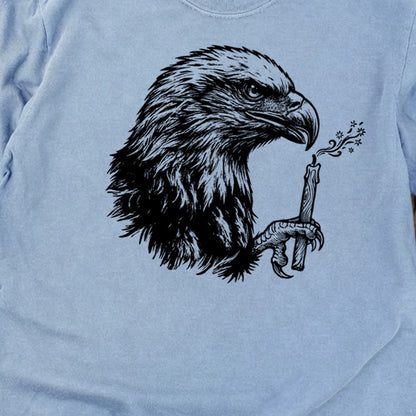Happy Birthday America Eagle Blowing Out a Candle Premium Long Sleeve