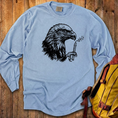 Happy Birthday America Eagle Blowing Out a Candle Premium Long Sleeve