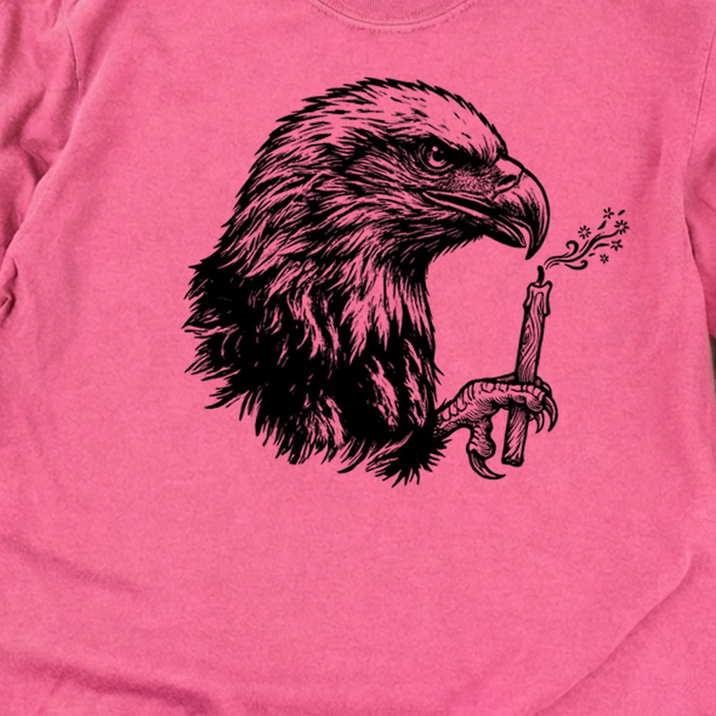 Happy Birthday America Eagle Blowing Out a Candle Premium Long Sleeve
