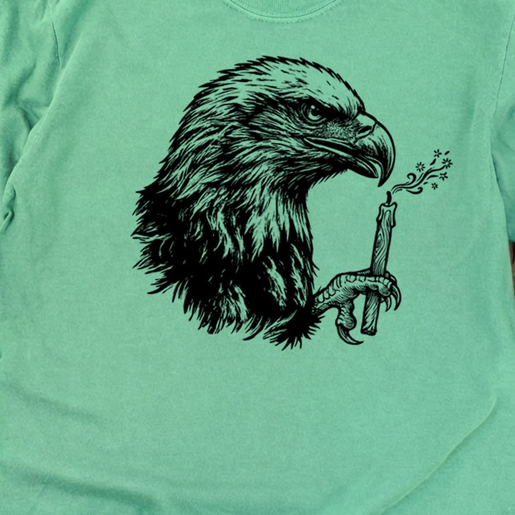 Happy Birthday America Eagle Blowing Out a Candle Premium Long Sleeve