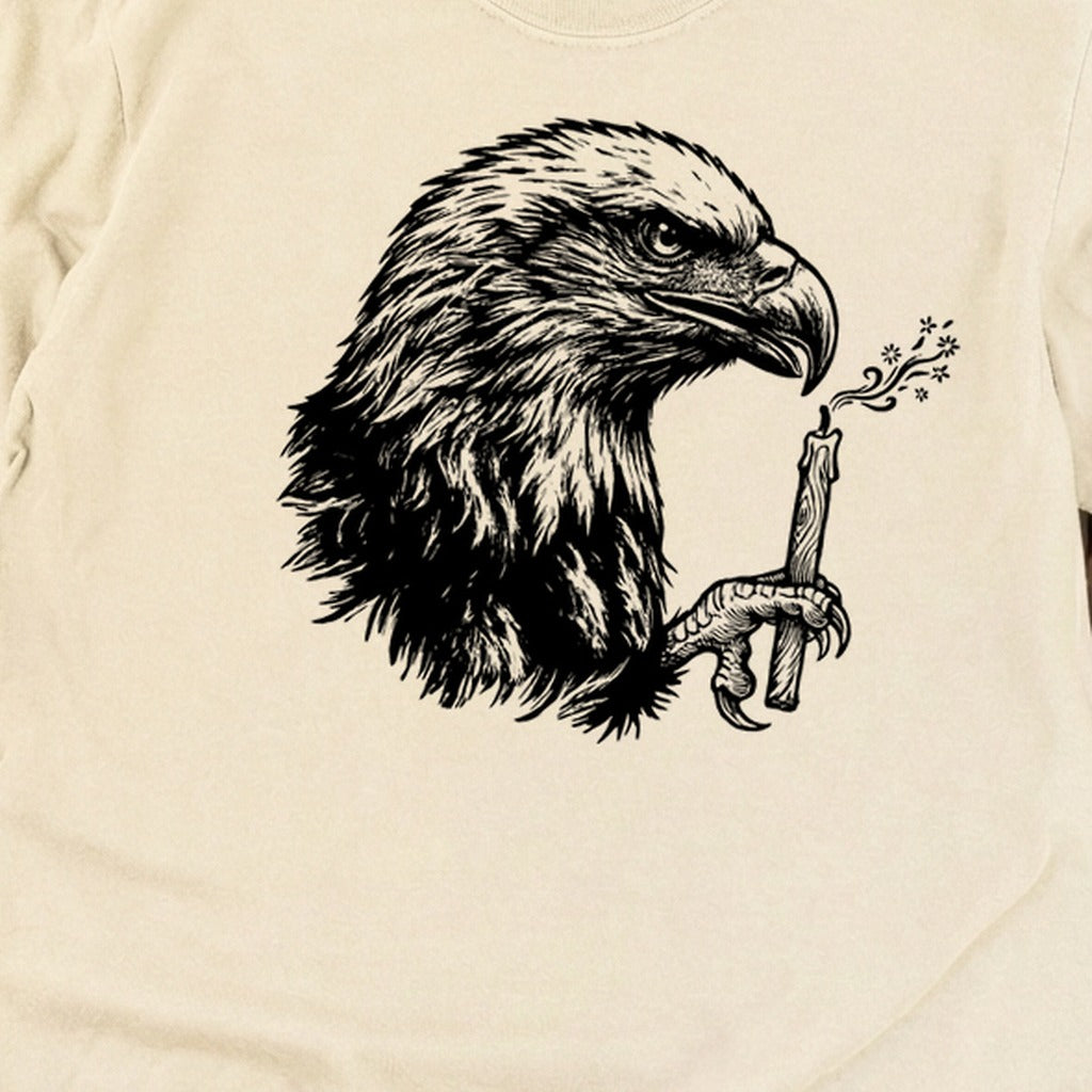 Happy Birthday America Eagle Blowing Out a Candle Premium Long Sleeve