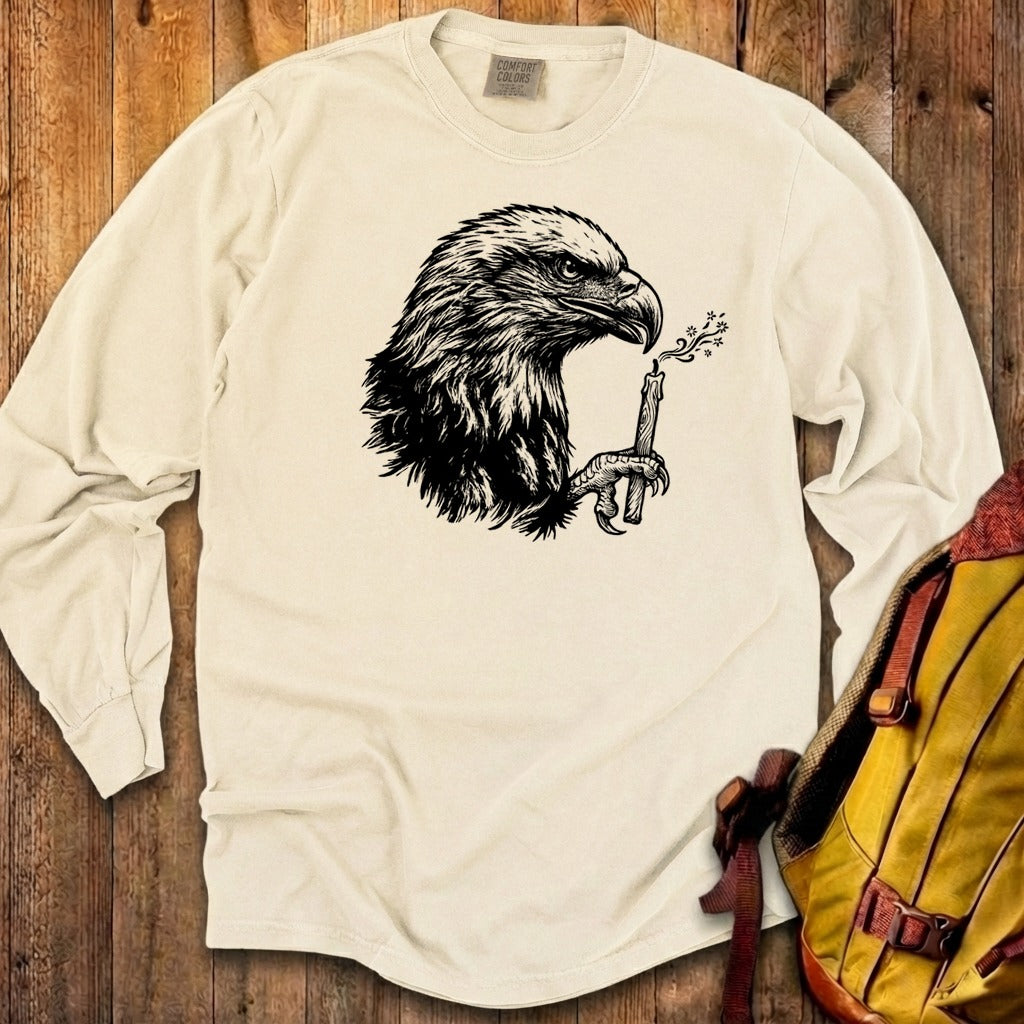 Happy Birthday America Eagle Blowing Out a Candle Premium Long Sleeve
