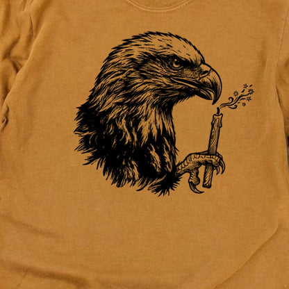 Happy Birthday America Eagle Blowing Out a Candle Premium Long Sleeve