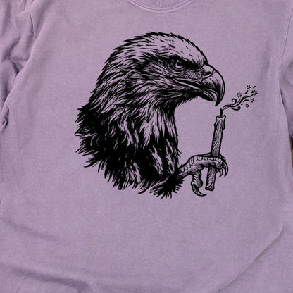 Happy Birthday America Eagle Blowing Out a Candle Premium Long Sleeve