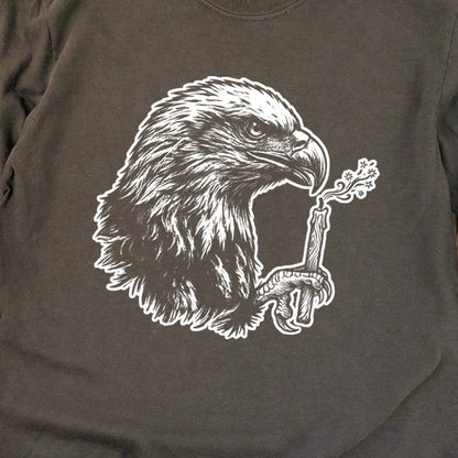 Happy Birthday America Eagle Blowing Out a Candle Premium Long Sleeve