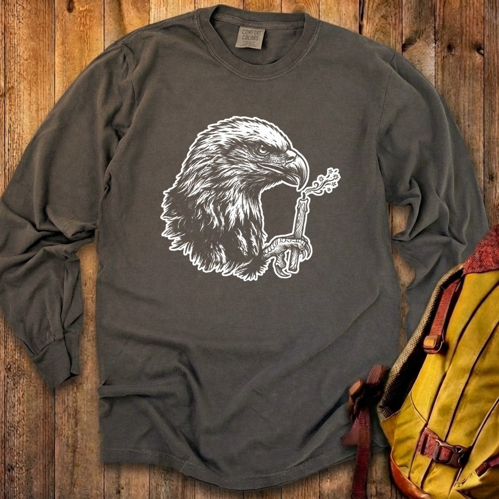 Happy Birthday America Eagle Blowing Out a Candle Premium Long Sleeve