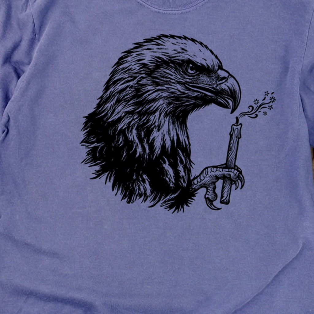 Happy Birthday America Eagle Blowing Out a Candle Premium Long Sleeve