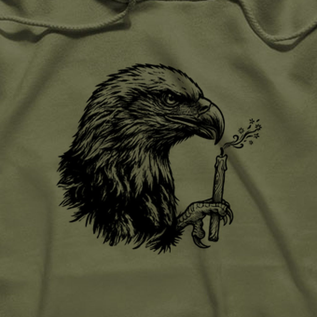 Happy Birthday America Eagle Blowing Out a Candle Hoodie
