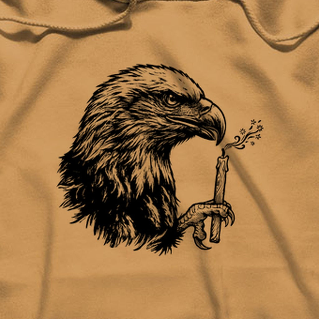 Happy Birthday America Eagle Blowing Out a Candle Hoodie