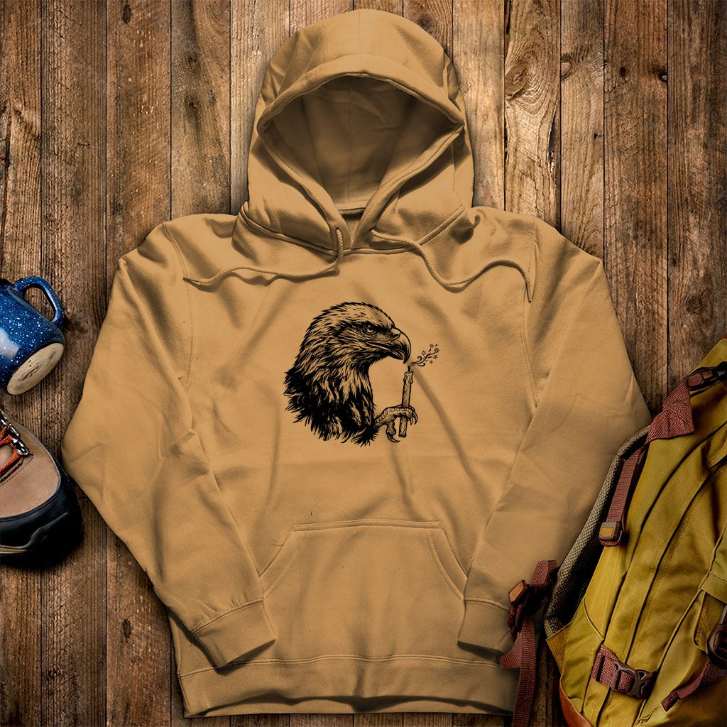 Happy Birthday America Eagle Blowing Out a Candle Hoodie