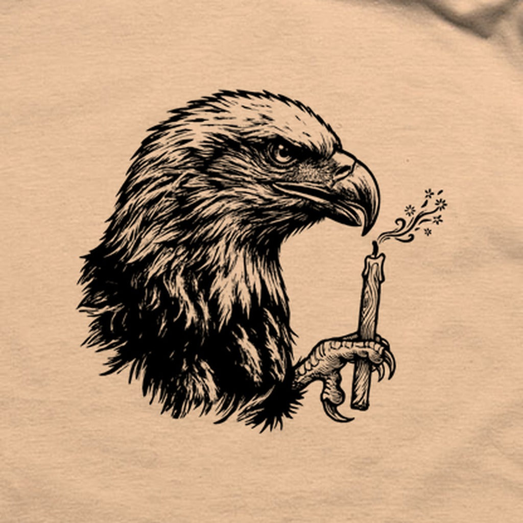 Happy Birthday America Eagle Blowing Out a Candle T-Shirt