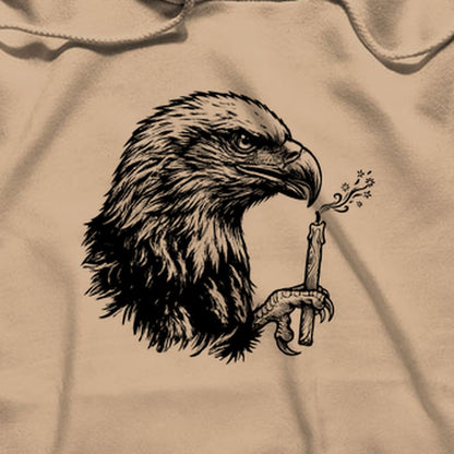 Happy Birthday America Eagle Blowing Out a Candle Hoodie