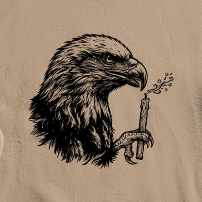 Happy Birthday America Eagle Blowing Out a Candle Crewneck Sweatshirt