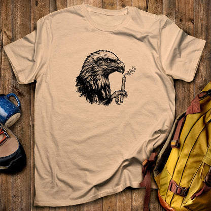 Happy Birthday America Eagle Blowing Out a Candle T-Shirt