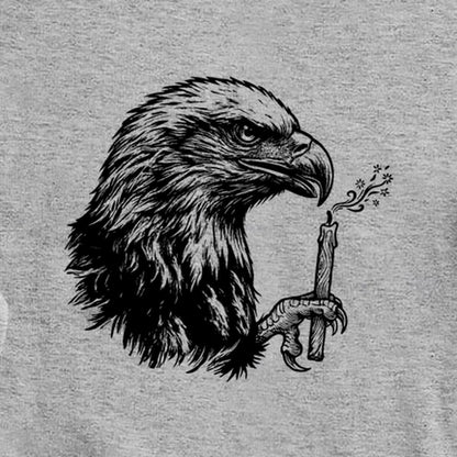 Happy Birthday America Eagle Blowing Out a Candle Crewneck Sweatshirt