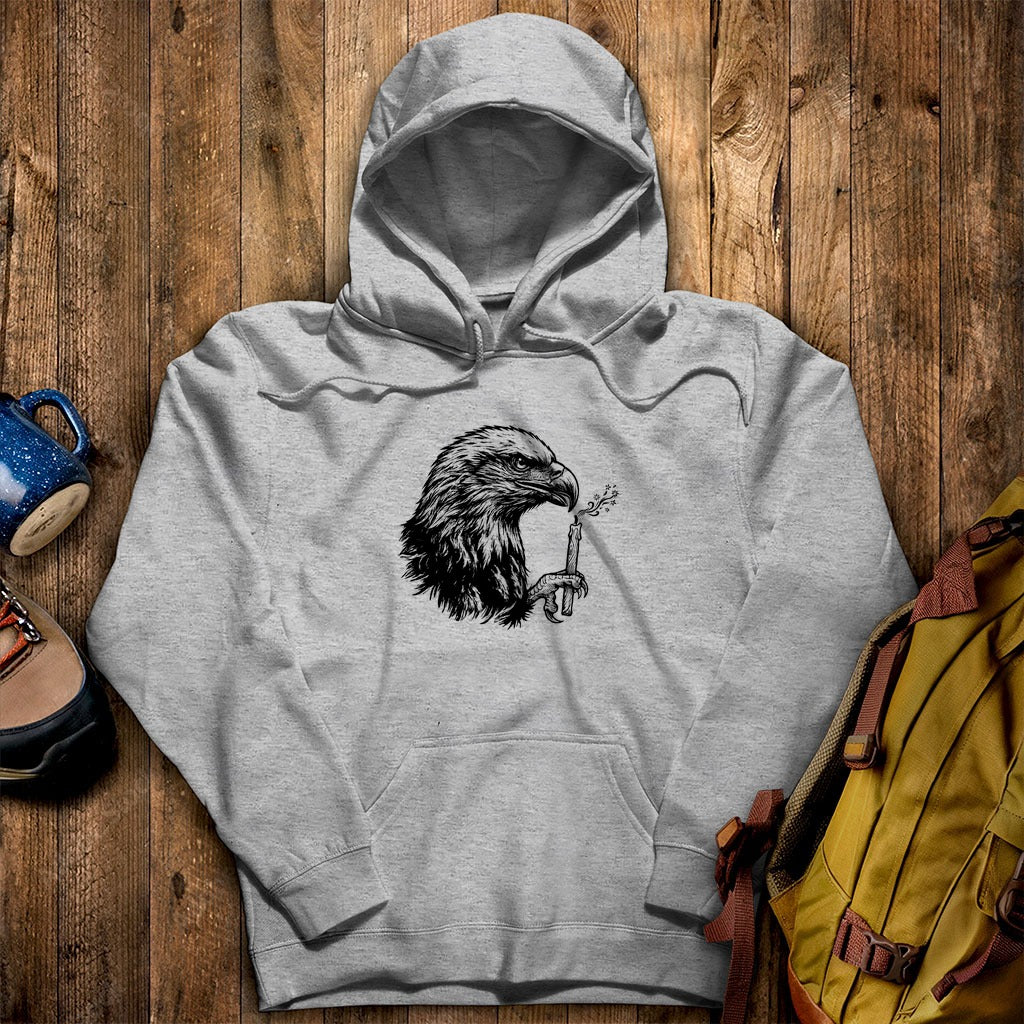 Happy Birthday America Eagle Blowing Out a Candle Hoodie