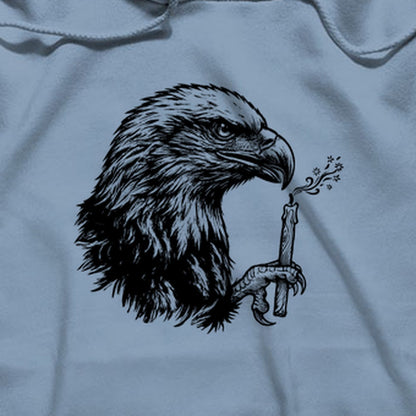 Happy Birthday America Eagle Blowing Out a Candle Hoodie