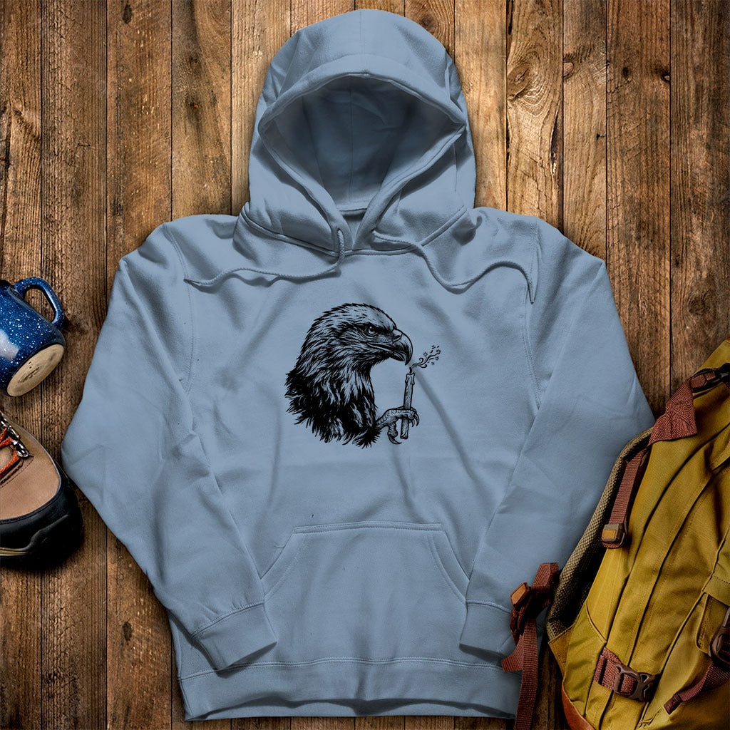 Happy Birthday America Eagle Blowing Out a Candle Hoodie