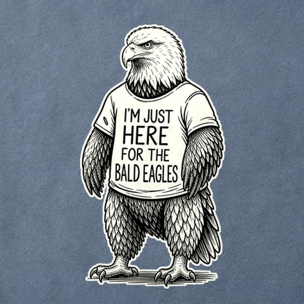 I'm Just Here for the Eagles Cotton T-Shirt