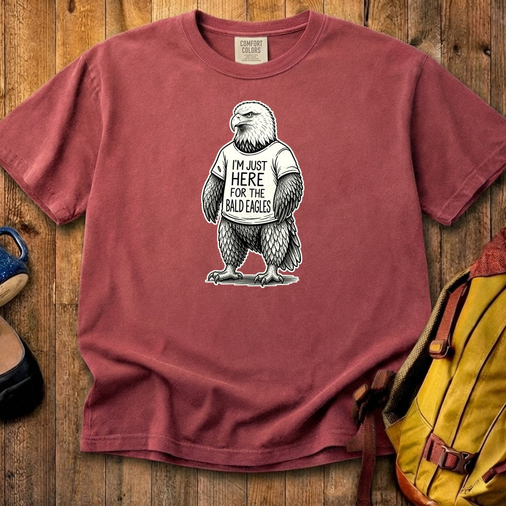 I'm Just Here for the Eagles Cotton T-Shirt