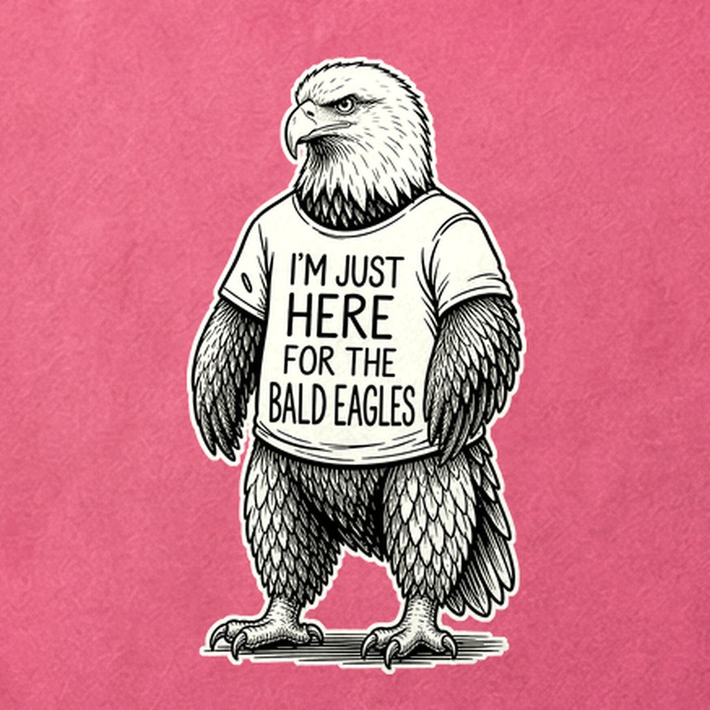 I'm Just Here for the Eagles Cotton T-Shirt
