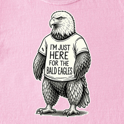 I'm Just Here for the Eagles Kids Cotton T-Shirt