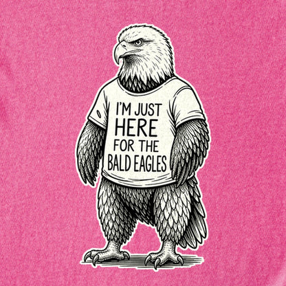 I'm Just Here for the Eagles Kids Cotton T-Shirt