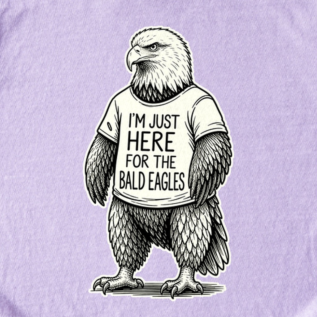I'm Just Here for the Eagles Kids Cotton T-Shirt