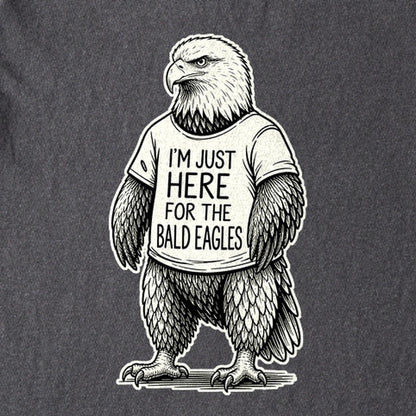 I'm Just Here for the Eagles Kids Cotton T-Shirt