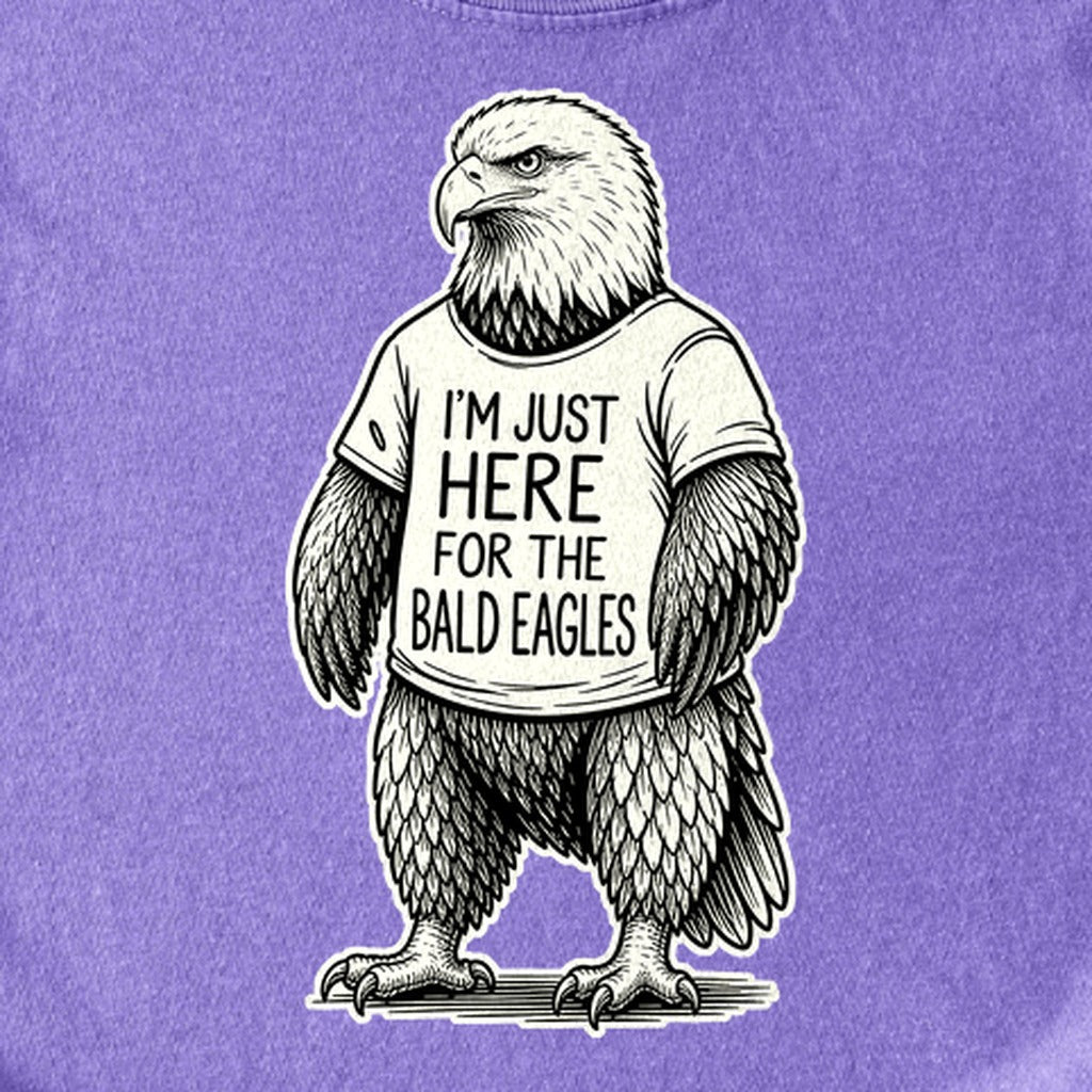 I'm Just Here for the Eagles Kids Cotton T-Shirt