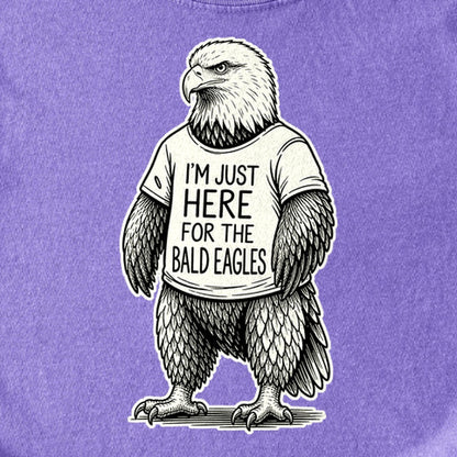 I'm Just Here for the Eagles Kids Cotton T-Shirt