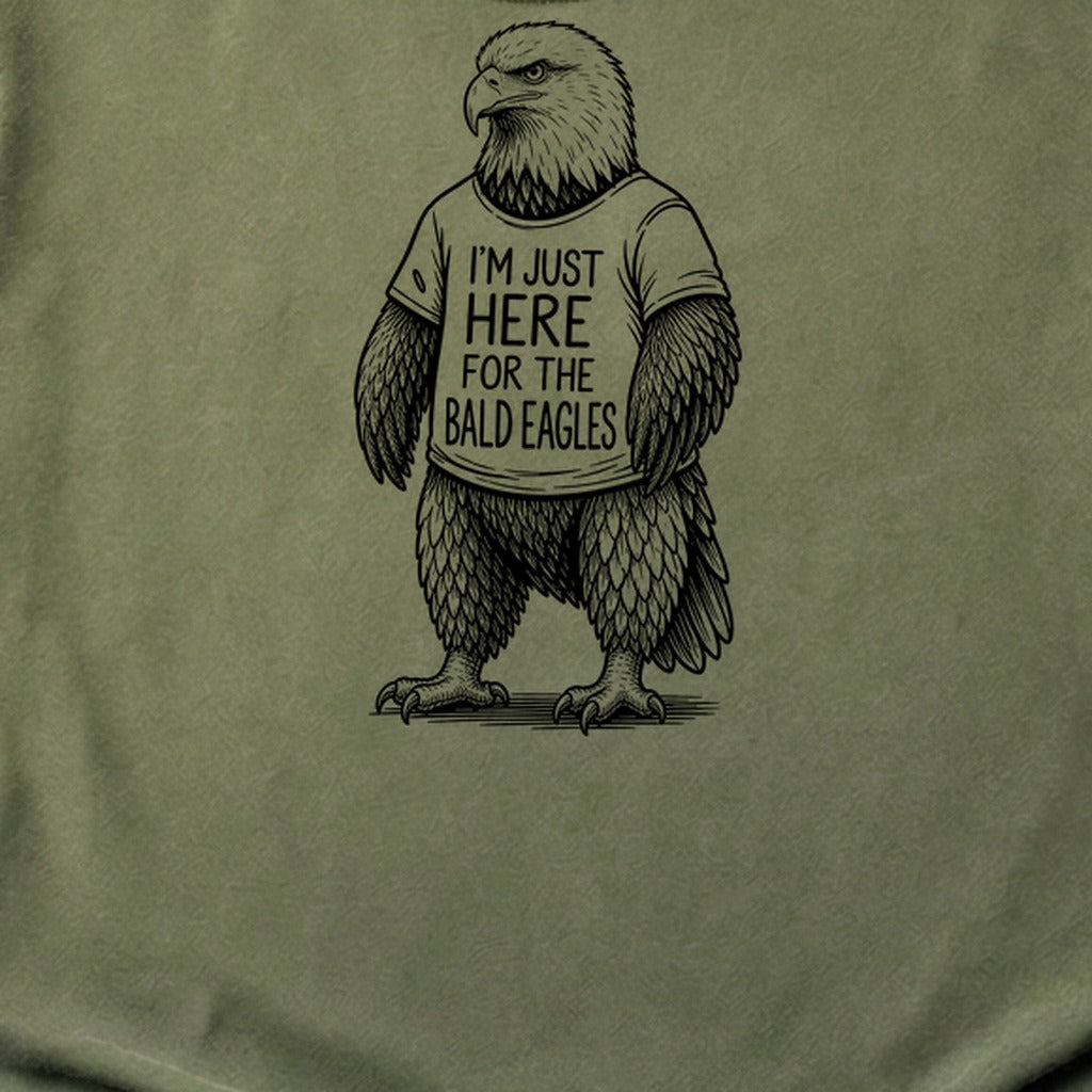 I'm Just Here for the Eagles Cotton T-Shirt