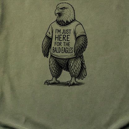 I'm Just Here for the Eagles Cotton T-Shirt
