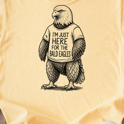 I'm Just Here for the Eagles Kids Cotton T-Shirt
