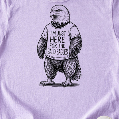 I'm Just Here for the Eagles Kids Cotton T-Shirt