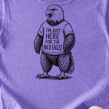 I'm Just Here for the Eagles Kids Cotton T-Shirt