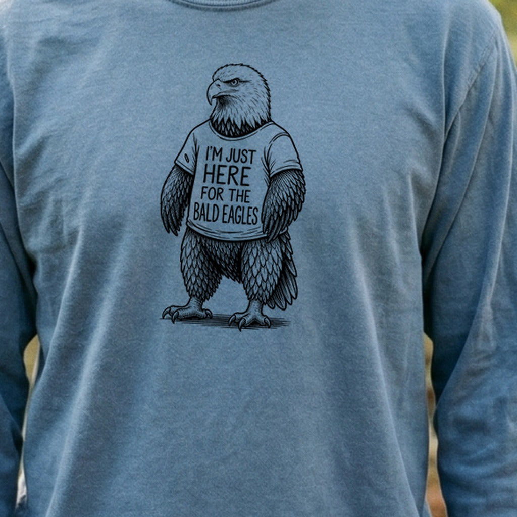 I'm Just Here for the Eagles Premium Long Sleeve