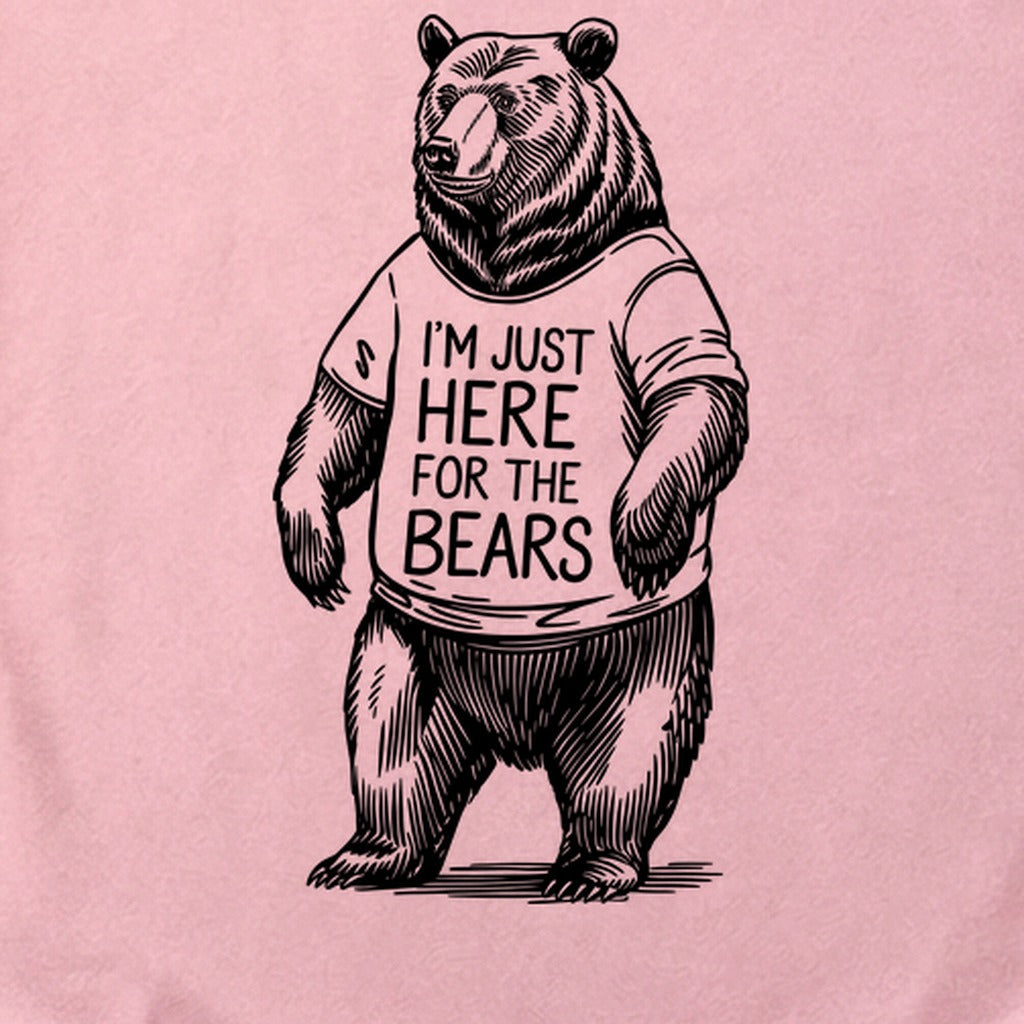 I'm Just Here for the Bears Cotton T-Shirt